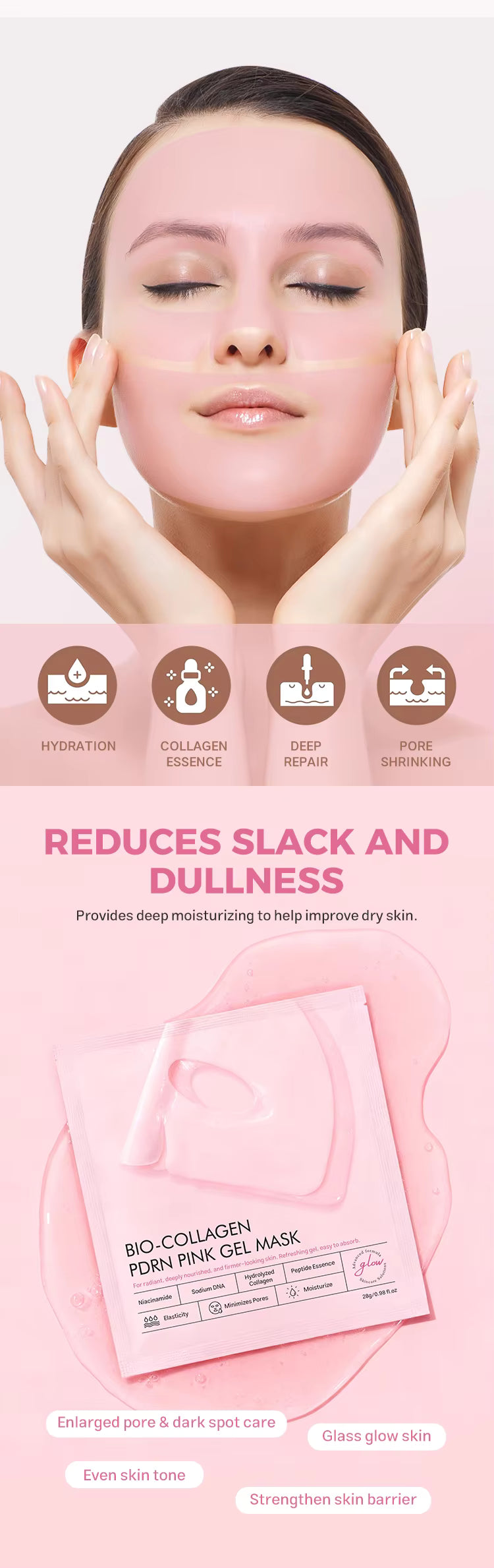 Bio-Collagen PDRN Pink Gel Mask
